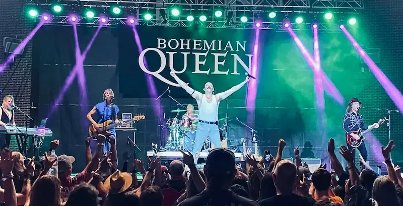 Our best Queen cover band, Bohemian Queen, performing an unforgettable concert