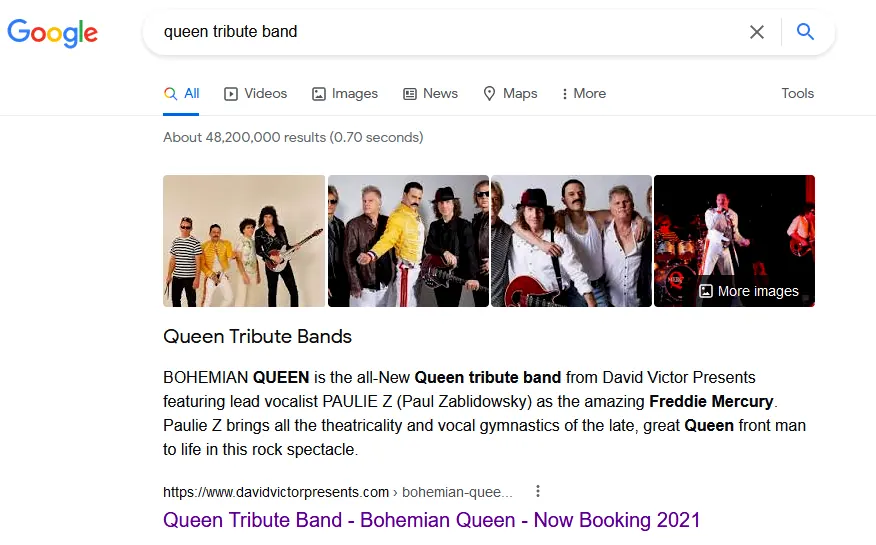 Google Queen Tribute Band