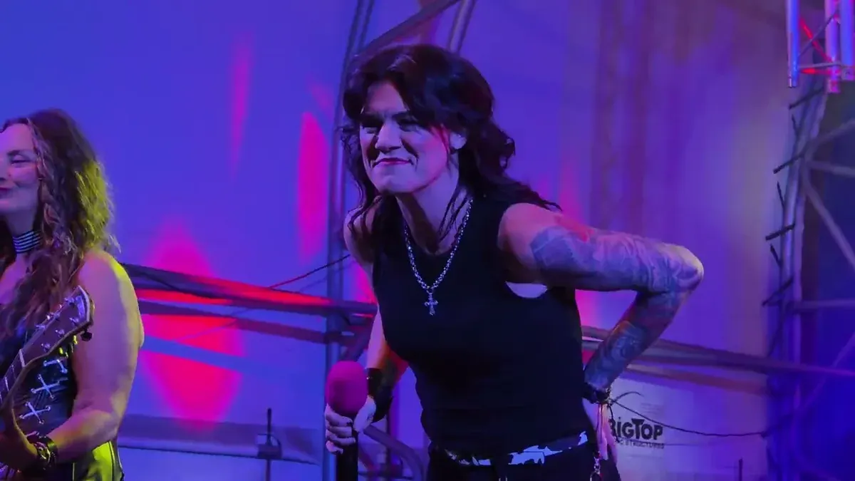 Shoot To Thrill, the all-female AC/DC tribute band from Raleigh, North Carolina, performing live in 2025