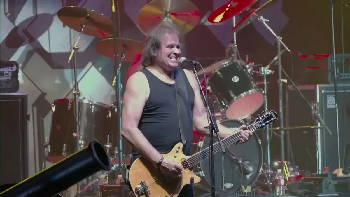 Thunderstruck: America's AC/DC Tribute performing You Shook Me All Night Long live on stage