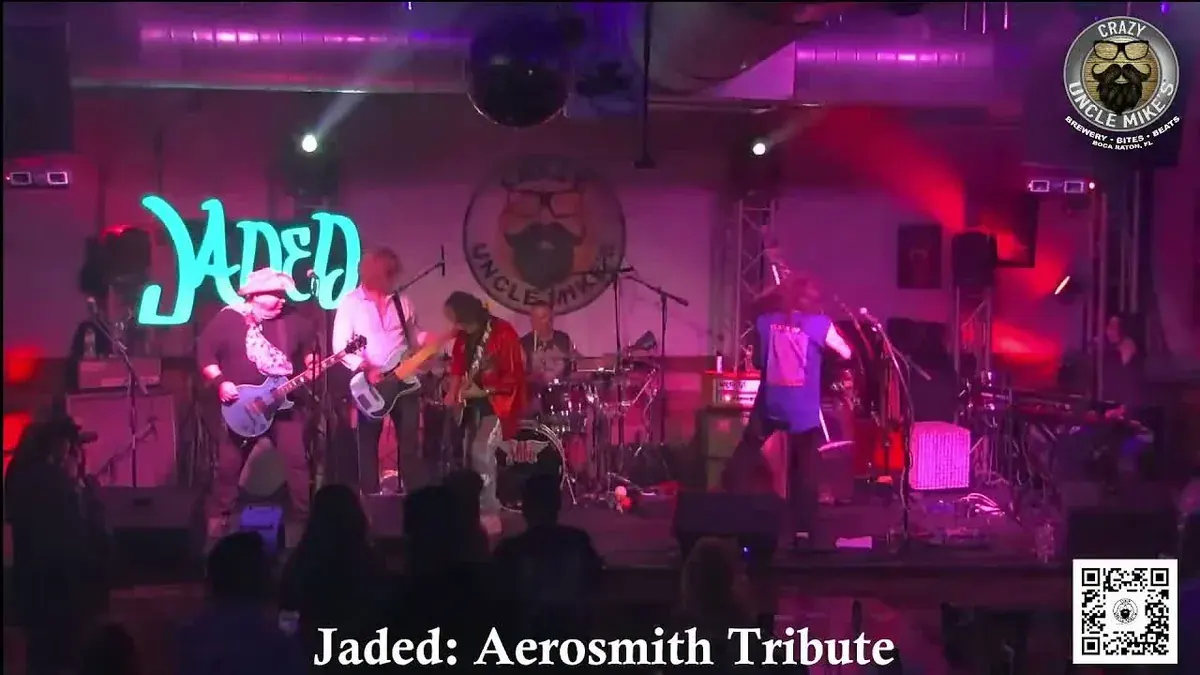 Jaded Aerosmith tribute band from Fort Lauderdale, Florida performing live
