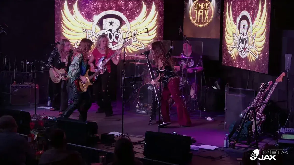 RagDolls all-female Aerosmith tribute band performing live at Campus JAX