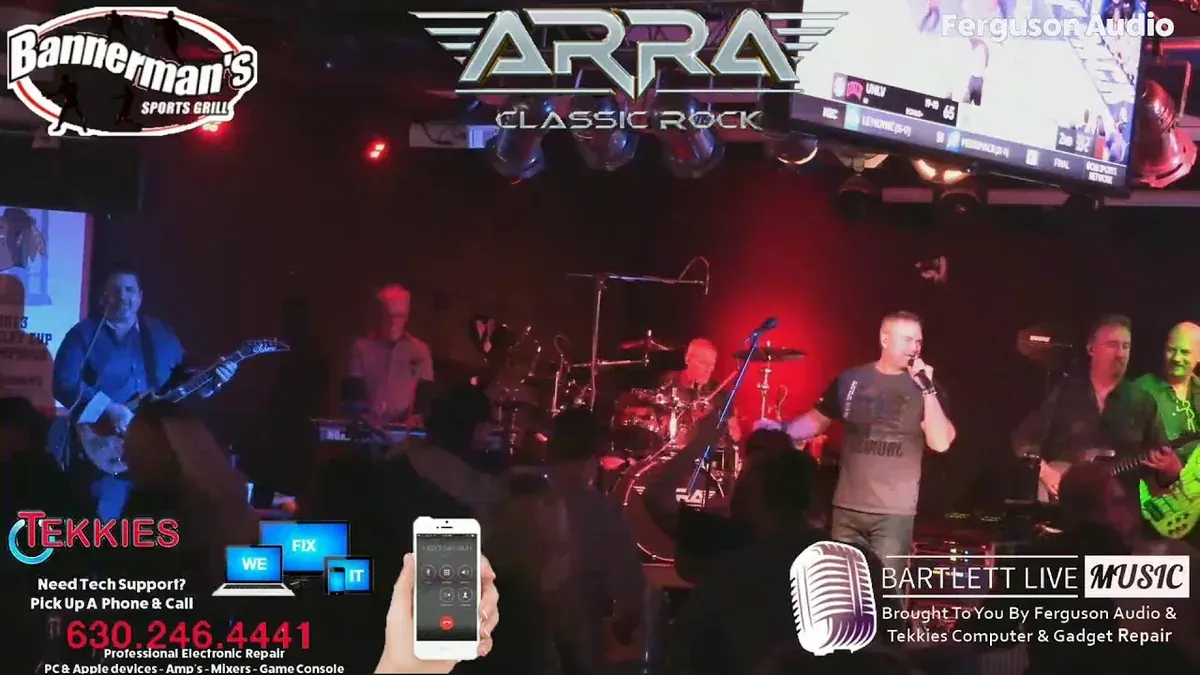 ARRA Classic Rock performing live at Bannerman's in Bartlett, Illinois