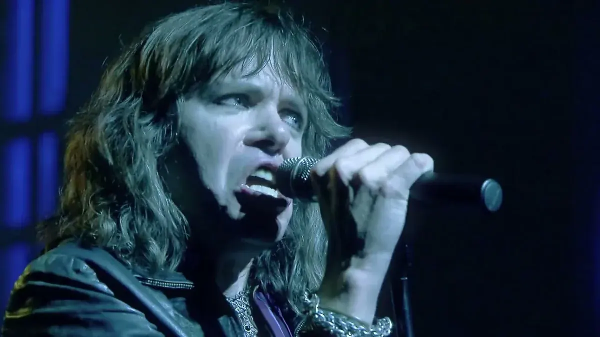 Classic Stones Live singer in close-up at the microphone