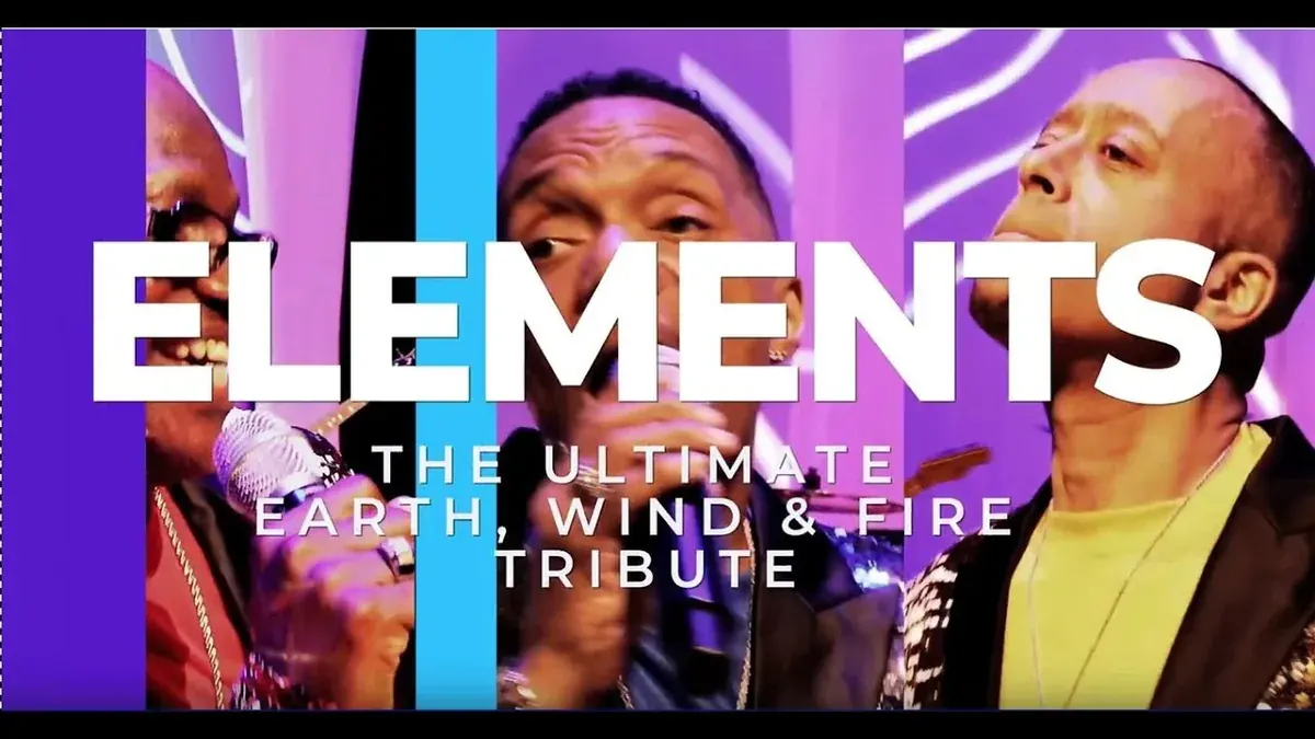 Elements: The Ultimate Earth, Wind & Fire Tribute, three lead vocalists in the band's promo