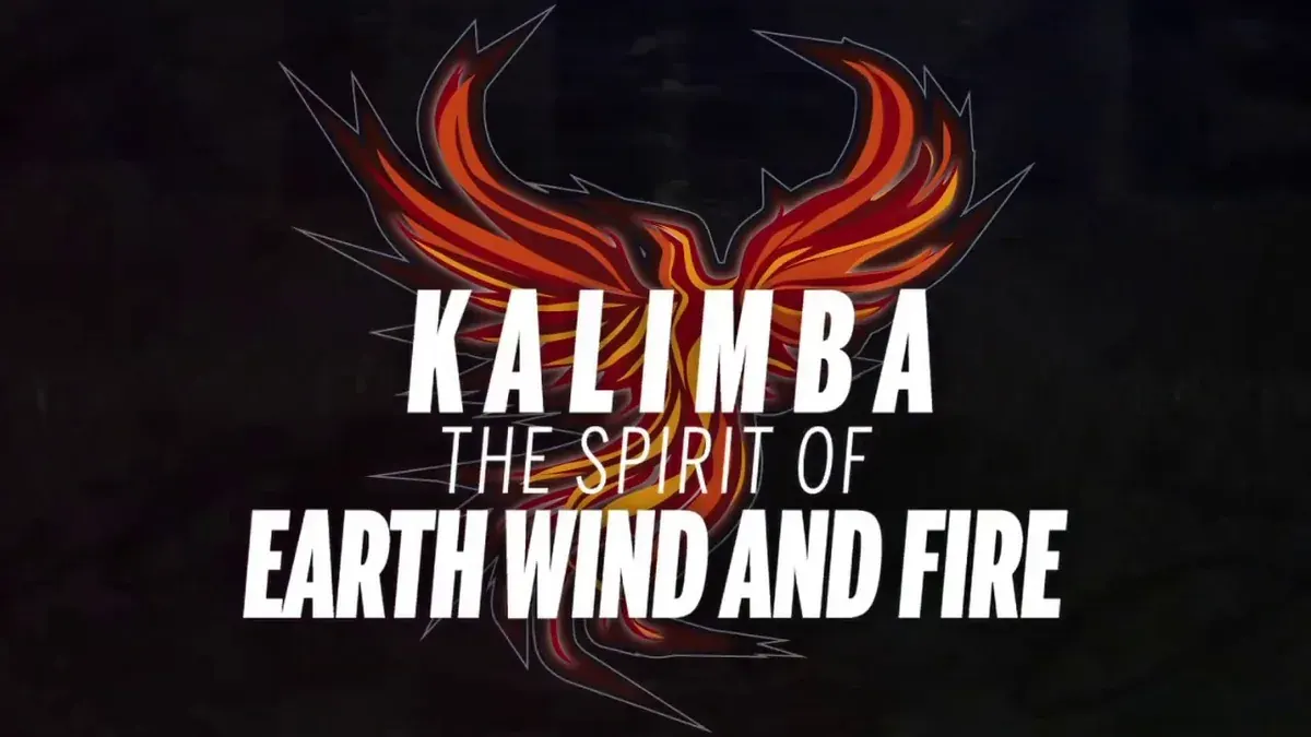 Kalimba: The Spirit of Earth, Wind & Fire, Seattle tribute band, promo title card with phoenix logo
