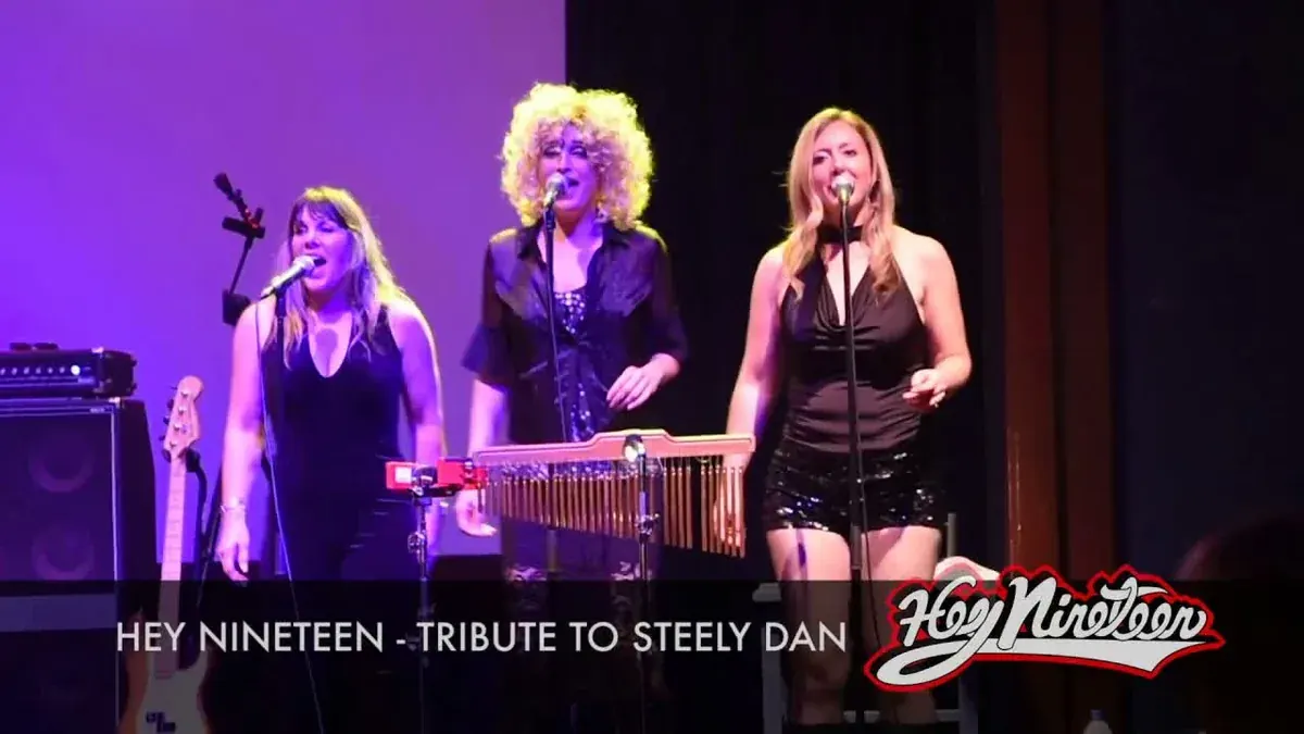 Hey Nineteen, New England Steely Dan tribute band, performing live with its horn section